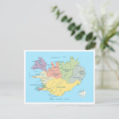 Detaillierte Karte Islands (Stehend Vorderseite)