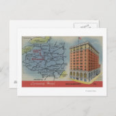 Detaillierte Karte, Lycoming Hotel - Williamsport, Postkarte (Vorne/Hinten)