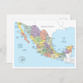Detaillierte Karte Mexikos (Vorne/Hinten)