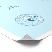 Detaillierte Karte Mexikos Poster (Ecke)