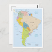 Detaillierte Karte Südamerikas Kontinent (Vorne/Hinten)