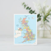 Detaillierte Karte von United Kindom (Stehend Vorderseite)