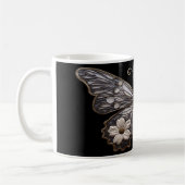 Detaillierte Keramik der Butterfly-Design-Tasse Kaffeetasse (Links)