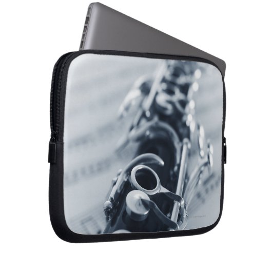 Detaillierte Klarinette Laptopschutzhülle (Vorne Rechts)