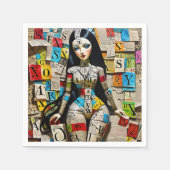 Detaillierte Kreuzworträtsel sind die perfekte Pup Serviette (Vorderseite)