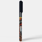 Detaillierte Lederarbeit zeigt das Thema Bankwesen Case-Mate iPhone Hülle (Rückseite / Rechts)