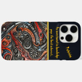 Detaillierte Lederarbeit zeigt das Thema Bankwesen Case-Mate iPhone Hülle (Rückseite (Horizontal))