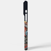 Detaillierte Lederarbeit zeigt das Thema Bankwesen Case-Mate iPhone Hülle (Rückseite / Links)