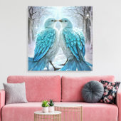 *~* Detaillierte Love Birds AP54 Art Winter Leinwanddruck (Insitu (Wohnzimmer))