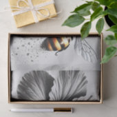 Detaillierte Makroansicht einer Honigbiene Seidenpapier (Geschenk)