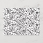 Detaillierte Musterpatrone Postkarte (Vorderseite)