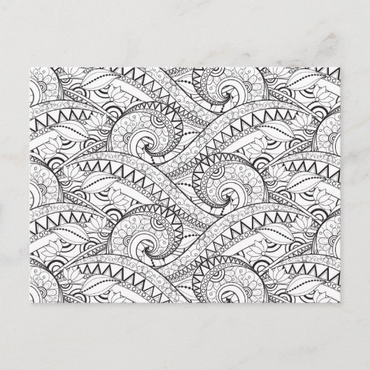 Detaillierte Musterpatrone Postkarte (Vorderseite)