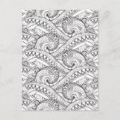Detaillierte Musterpatrone Postkarte (Vorderseite)