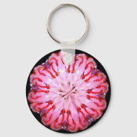 Detaillierte Neon Kaleido-Drehung in Rosa und Rot