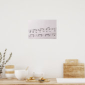 Detaillierte Noten Poster (Küche)