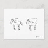 detaillierte Pferdepostkarte Postkarte (Vorderseite)