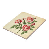Detaillierte Rose zum Hintergrund ausgeblendetes P Fliese (Seite)