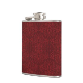 Detaillierte rote Blumenwallpaper Flachmann (Links)