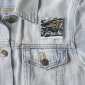 Detaillierte Satellitenansicht der Erde Button (Beispiel)