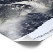 Detaillierte Satellitenansicht der Erde Fotodruck (Ecke)