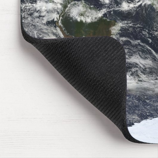 Detaillierte Satellitenansicht der Erde Mousepad (Ecke)
