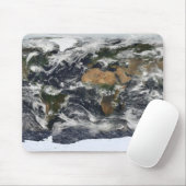 Detaillierte Satellitenansicht der Erde Mousepad (Mit Mouse)