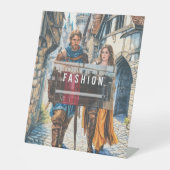 detaillierte Schreibweise und Farbanleitung eines  Sockelschild (Vorderseite)