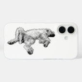Detaillierte Spinone Feeling Good Hülle für iPhone (Rückseite (Horizontal))