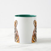Detaillierte Tiger-Illustration Tasse (Zentrum)
