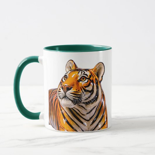 Detaillierte Tiger-Illustration Tasse (Links)