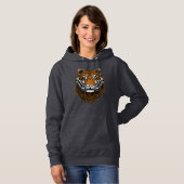 Detaillierte Tigerfront Hoodie (Vorne ganz)