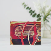 Detaillierte Übersicht über das Vintage Fahrzeug v Postkarte (Stehend Vorderseite)