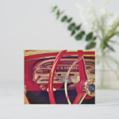 Detaillierte Übersicht über das Vintage Fahrzeug v Postkarte (Stehend Vorderseite)