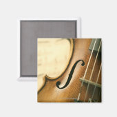 Detaillierte Violine Magnet (Vorderseite/Rückseite)