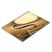 Detaillierte Violine Notizblock (Linke Seite)