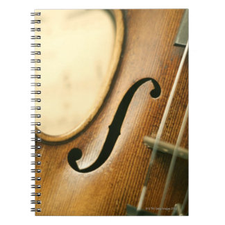 Detaillierte Violine Notizblock