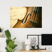 Detaillierte Violine Poster (Heimbüro)