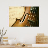Detaillierte Violine Poster (Küche)