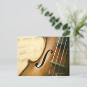 Detaillierte Violine Postkarte (Stehend Vorderseite)