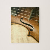 Detaillierte Violine Puzzle (Vertikal)