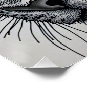 Detaillierte Wolfspur Poster (Ecke)