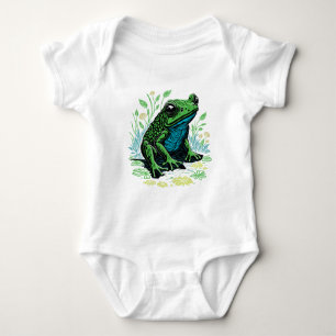 Detaillierter Teigfrosch Baby Strampler
