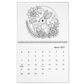 Detaillierter Tier-Malender-Kalender Kalender (Mär 2027)