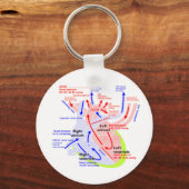 Detaillierteres Herz Schlüsselanhänger (Vorderseite)