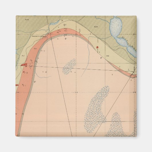 Detailliertes Geologie-Blatt VII Magnet (Vorne)