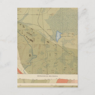 Detailliertes Geologie-Blatt XIX Postkarte