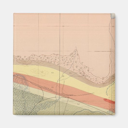 Detailliertes Geologie-Blatt XV Magnet (Vorne)