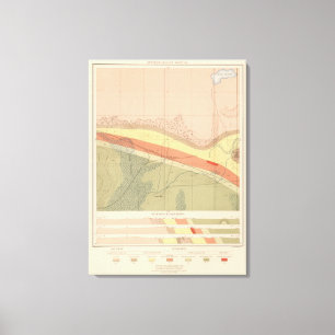 Detailliertes Geologie-Blatt XVI Leinwanddruck