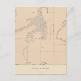 Detailliertes Geologie-Blatt XVII Postkarte