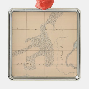 Detailliertes Geologie-Blatt XVII Silbernes Ornament